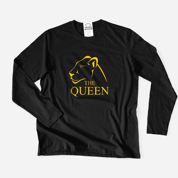 The Queen Lioness Large Size Long Sleeve T-shirt
