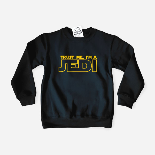 Sweatshirt Trust Me I'm a Jedi para Criança
