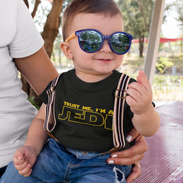 T-shirt Trust Me I'm a Jedi para Bebé