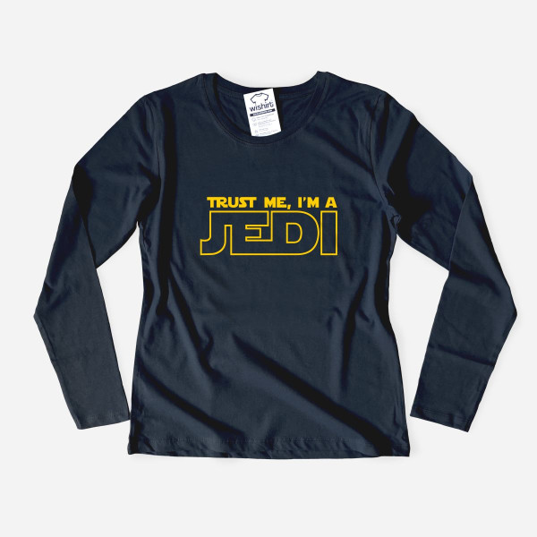 T-shirt Manga Comprida Trust Me I'm a Jedi para Mulher