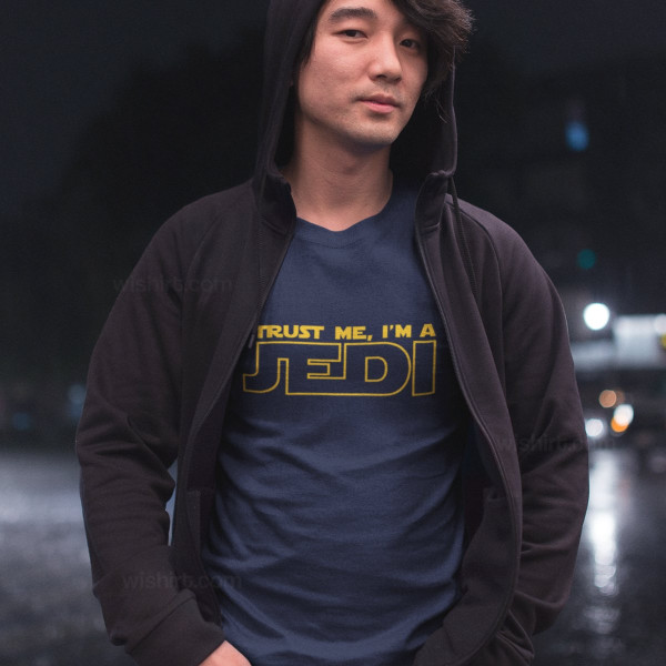 T-shirt Manga Comprida Trust Me I'm a Jedi para Homem