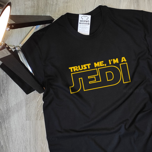 T-shirt Tamanho Grande Trust Me I'm a Jedi