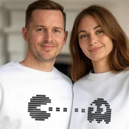 Conjunto Sweatshirts para Casais e Namorados Pacman