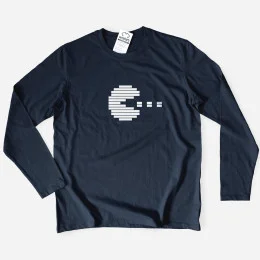 Pacman Large Size Long Sleeve T-shirt