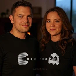 Couples and Lovers T-shirt Set Pacman