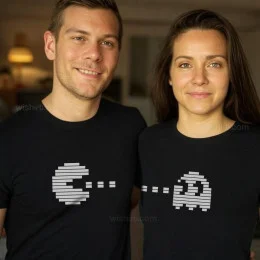 Couples and Lovers T-shirt Set Pacman