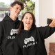 Conjunto Sweatshirts com Capuz Combinar Player Mãe e Filhos