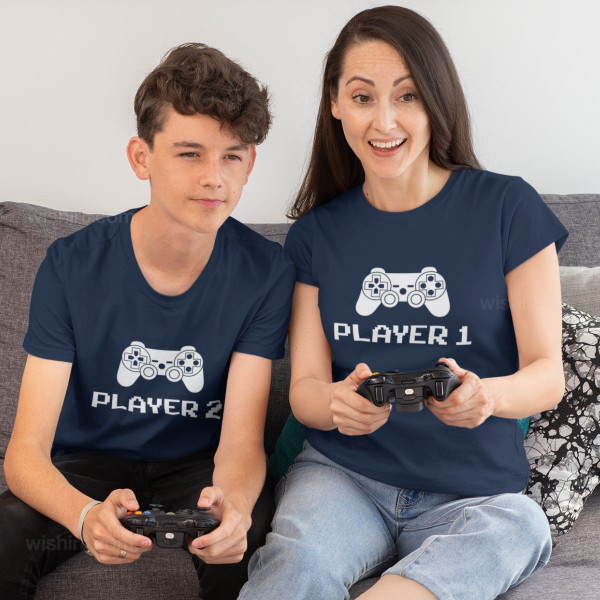 Matching Player T-shirt Set for Mom and Kids