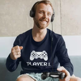 T-shirts Manga Comprida a Combinar Player para Pai e Filhos