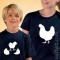 T-shirts Mãe e Filho(a) a combinar Mãe Galinha, Prenda Dia da Mãe