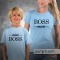Conjunto duas t-shirts Boss Lady e Mini Boss Criança Mãe e Filho(a)