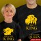 Conjunto T-shirts The King The Future King Criança para Pai e Filho(a)