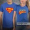 T-shirts personalizadas para namorados I'm with Superman | Conjunto