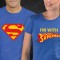 T-shirts personalizadas para namorados I'm with Superman | Conjunto