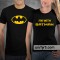 T-shirts personalizadas para namorados I'm with Batman | Conjunto