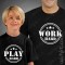 Conjunto t-shirts Pai e Filho Work Hard - Play Hard - Prenda para Pai