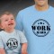 Conjunto de t-shirts a condizer para Pai e Bebé Work Hard - Play Hard