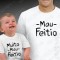 T-shirts a condizer para Pai e Bebé Mau Feitio