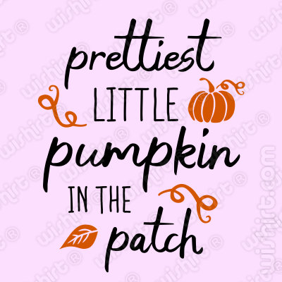 T-shirt Prettiest Little Pumpkin in the Patch - Halloween