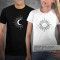 T-shirts a Combinar para Casais de Namorados Sol e Lua