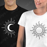 T-shirts Sol e Lua Namorados
