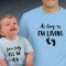 T-shirts para Pai e Bebé As Long as I'm Living - Your Baby I'll Be