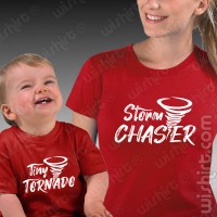T-shirts Tiny Tornado - Storm Chaser Mãe Bebé