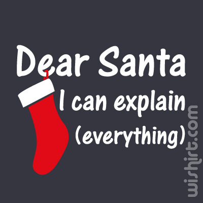 T-shirt Dear Santa... I can explain everything