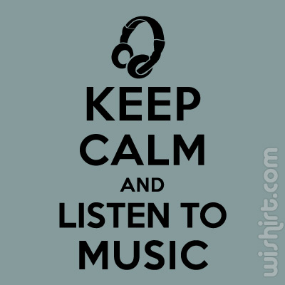 T-shirt Keep Calm and Listen to Music