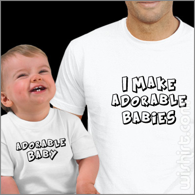 Conjunto I Make Adorable Babies - Pai e Bebé - Prenda Dia do Pai