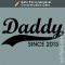 T-shirt Daddy Since com ano personalizável - Prenda Dia do Pai