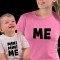 T-shirts Mini Mini Me - Mãe, Conjunto de uma t-shirt de mulher + uma t-shirt de bebé