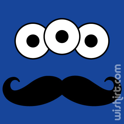 T-shirt Three Eye's Mustache
