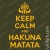 T-shirt Keep Calm Hakuna