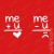 T-shirt Me + U = Love