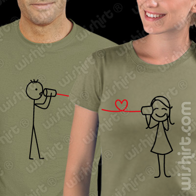 T-shirts Say You Love Me. Conjunto de 2 tshirts edição especial Dia dos Namorados, Homem e Mulher