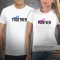 Conjunto 2 t-shirts Together Forever. Conjunto de 2 tshirts edição especial Dia dos Namorados, Homem e Mulher