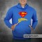 T-shirt Superman Super Pai, Super Mãe, Super Filho, Super Filha, Super Avô, Super Avó, Super Tio, Super Irmão... Mensangem Personalizável