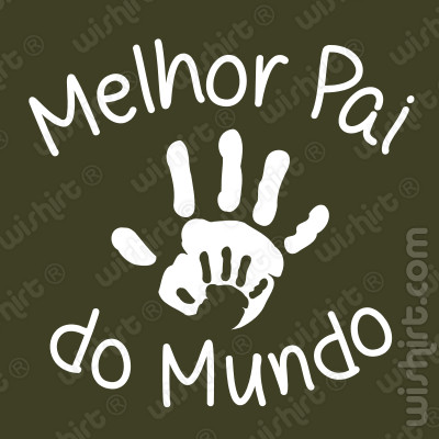 T-shirt Melhor Pai do Mundo Mãos