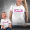 T-shirts Mãe de uma Princesa - Bebé, Conjunto de uma t-shirt de mulher + uma t-shirt de bebé
