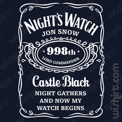 T-shirt Night Watch Castle Black