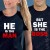 T-shirts He's the Man/She's the Boss