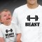 T-shirts a combinar para Pai e Filho Beast Training - Dia do Pai