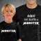 T-shirts a combinar para Pai e Filho Created a Monster - Dia do Pai