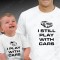 T-shirts I Play With Cars - I Still Play With Cars - Bebé, Conjunto de uma t-shirt de homem + uma t-shirt de bebé