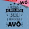 T-shirt Apenas o melhor Pai/Mãe é promovido a Avô/Avó - Prendas Avós