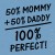 T-shirt 50% Mommy 50% Daddy