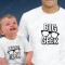 Conjunto de duas T-shirts para Pai e Bebé - Big Geek Little Geek
