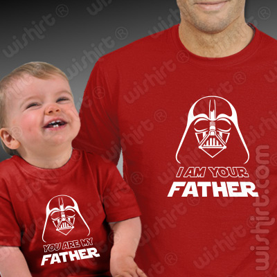 Conjunto de t-shirts Pai e Bebé I am Your Father - Darth Vader