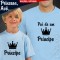 T-shirts Pai de um Príncipe Criança. Prenda Dia do Pai, conjunto de duas t-shirts, edição especial Dia do Pai. T-shirt de Homem + T-shirt de Criança